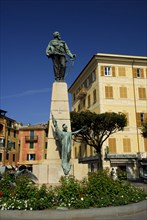 Vittorio Emanuele II Monument, Santa Margherita Ligure, Liguria, Italy, Europe