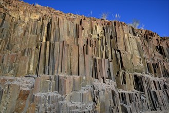 Basalt columns, organ pipes made of basalt, near Twyfelfontein, Kunene region, Namibia, Africa