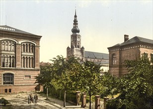 University Library, Greifswald Cathedral St. Nikolai and Physiological Institute in Greifswald,