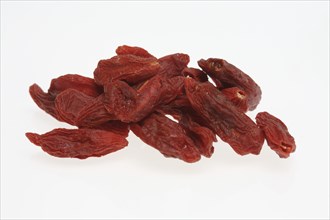 Goji, goji berries (Lycium barbarum), fenugreek, plant species of the nightshade family. Common