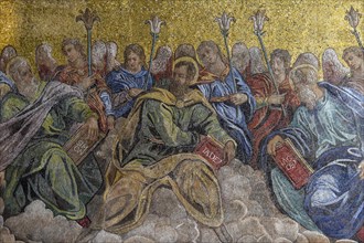 Ceiling mosaic in the Basilica of San Marco, St. Mark's Cathedral, interior view, Venice, Veneto