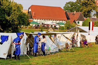 Hussar bivouac in Höfgen near Grimma