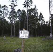 DEU, Germany: The historical slides from the times 80-90s . a.o. Harz. Nature reserve. 80s total