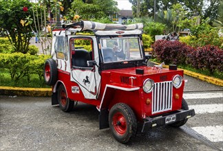 Miniature car, Unesco site coffee cultural landscape, Filandia, Colombia, South America