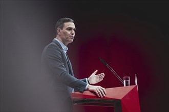 Pedro Sanchez, Ministerpraesident von Spanien und PSOE-Vorsitzender, aufgenommen im Rahmen des