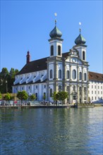 Jesuit Church, Reuß, Lucerne, Switzerland, Europe