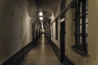 Passage, corridor at Fort Breendonk, Belgium, Europe