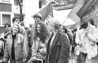 The Easter March 1990 was marked by the change in the Eastern Bloc. The photo was taken near