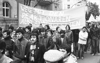 Predominantly students demonstrated in 1982 against US interference in El Salvador, Germany, Europe