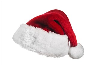 Santa Claus hat isolated on white background