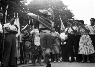 SSSR, Soviet Union, Moscow: The traditional World Youth Festivals organised by communist WBDJ, here