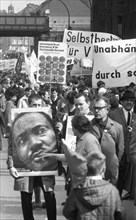 The Easter March 1968, Germany, demonstrated for peace with the main demands to end the Vietnam War