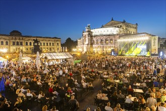 Canaletto the Dresden City Festival Concert on the Theatre Square in front of the Semper Opera