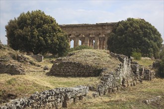 Temple of Poseidon, 2nd Temple of Hera, in Paestum, Campania, Italy, Europe