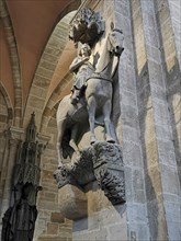 Bamberg Rider, Cathedral of St. Peter and St. George, Bamberg Cathedral, Bamberg, Upper Franconia,