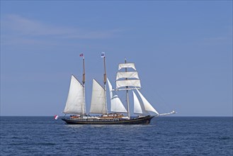 Sailing ship, Baltic Sea, Hanse Sail, Warnemünde, Rostock, Mecklenburg-Western Pomerania, Germany,