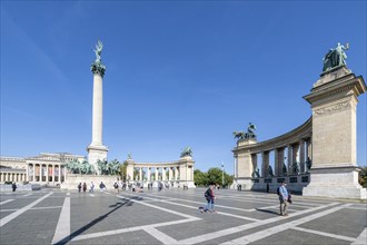 Heroes Square, Budapest, Hungary, Europe