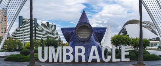 Umbracle Gardens, City of Arts and Sciences in Valencia, Spain, Europe