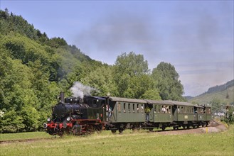 Achertalbahn, Achertal railway, historic steam train, Furschenbach, Ottenhöfen im Schwarzwald,