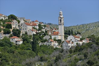 Townscape, Ložišca, Brac Island, Dalmatia, Croatia, Europe