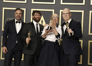 Mark Ruffalo, Jeff Reichert, Julia Reichert and Steven Bognar at the 92nd Academy Awards, Press