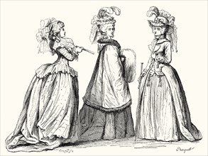 Women's fashion, 18th century, 1785, 1786, 1787