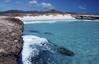 Coast at Playa Chikitu, Netherlands Antilles, Bonaire, Caribbean, Caribbean Sea, Washington