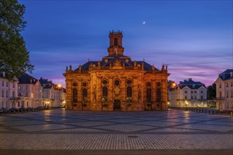 View of the Ludwigskirche in Saarbrücken, Germany, Europe