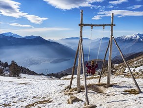 Landscape of Lake Como from Berlinghera mountain