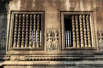 Apsaras half-human, half-divine woman of Hinduism and Buddhism at Angkor Wat in Cambodia