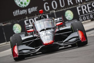 SANTINO FERRUCCI (14) of Woodbury, Connecticut runs through the streets during the Honda Indy