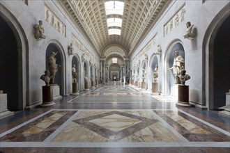 Marble Roman sculptures section Vatican Museum Rome Italy