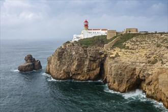 Lighthouse of Cabo Sao Vicente, Sagres, Portugal, Europe