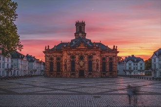 View of the Ludwigskirche in Saarbrücken, Germany, Europe