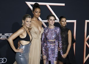 Elizabeth Banks, Ella Balinska, Kristen Stewart and Naomi Scott at the Los Angeles premiere of