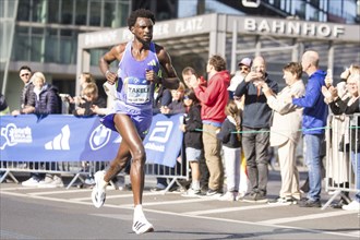 Tadese Takele Ethiopia on Potsdamer Platz at the 50th BMW Berlin Marathon 2024 on 29 September 2024