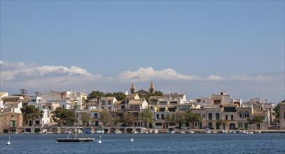 View of Portocolom, Majorca, Balearic Islands, Spain, Europe