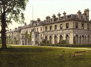 The Spa Hotel, Tunbridge Wells, England, Historic, digitally restored reproduction from a 19th