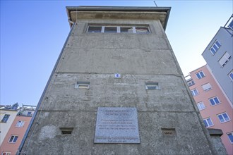 Günter Litfin Memorial, old GDR watchtower at the former Berlin Wall, Kieler Straße, Mitte, Berlin,