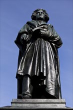 The Beethoven Monument commemorates the famous composer Ludwig van Beethoven on Münsterplatz, Bonn,