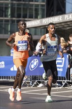 Enock Onchari Kenya and Derseh Kindie Kassie Ethiopia on Potsdamer Platz at the 50th BMW Berlin