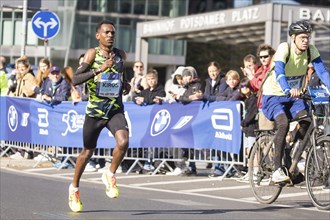 Hailemariyam Kiro's Ethiopia on Potsdamer Platz at the 50th BMW Berlin Marathon 2024 on 29