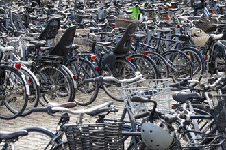 Bicycle car park, Christianshavn, Copenhagen, Denmark, Europe