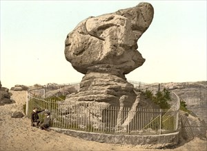 Toad Rock, a sandstone formation in the town of Rusthall, near Tunbridge Wells in Kent, England,