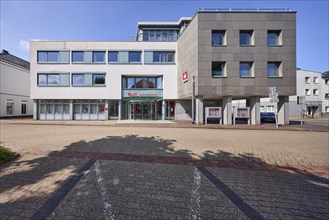 Landessparkasse zu Oldenburg building, Varel branch, Friesland district, Lower Saxony, Germany,