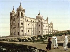 The Cathedral, Carthage, Tunisia, c. 1895, Historical, digitally restored reproduction from a 19th