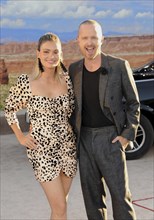 Lauren Parsekian and Aaron Paul at the Los Angeles premiere of Netflix's 'El Camino: A Breaking Bad