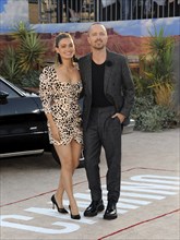 Lauren Parsekian and Aaron Paul at the Los Angeles premiere of Netflix's 'El Camino: A Breaking Bad