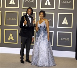 Matthew A. Cherry and Karen Rupert Toliver at the 92nd Academy Awards, Press Room held at the Dolby