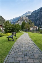 Bard fortress in the italian Alps